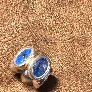 Pandora Blue and Silver Gemstone Bracelet